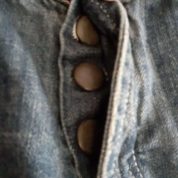 One Teaspoon Distressed Destroyed Denim Stevies  Boyfriend Shorts Size 26 - Picture 5 of 7